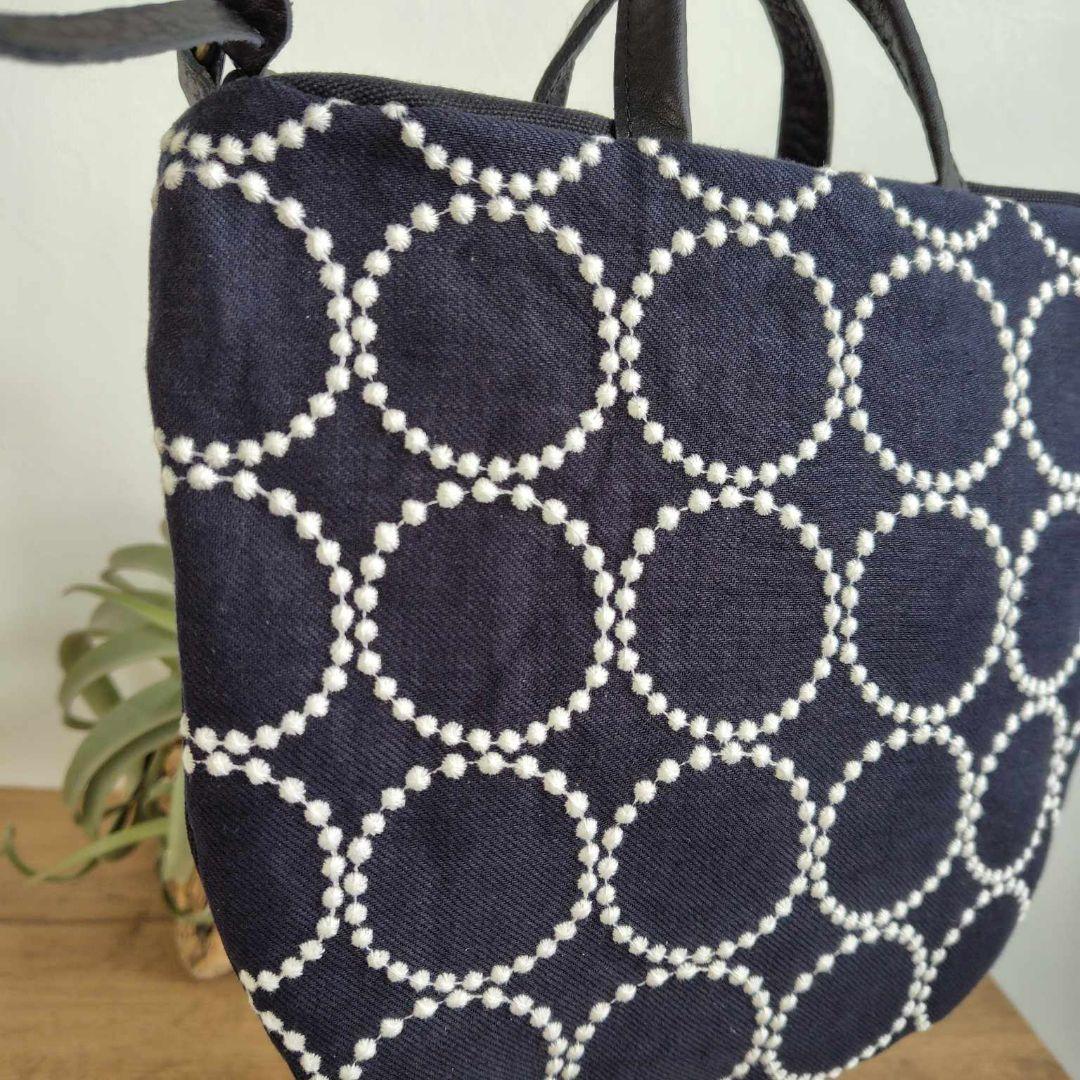 NEW！ミナペルホネン/tambourineタンバリンネイビーロングミニラウンド