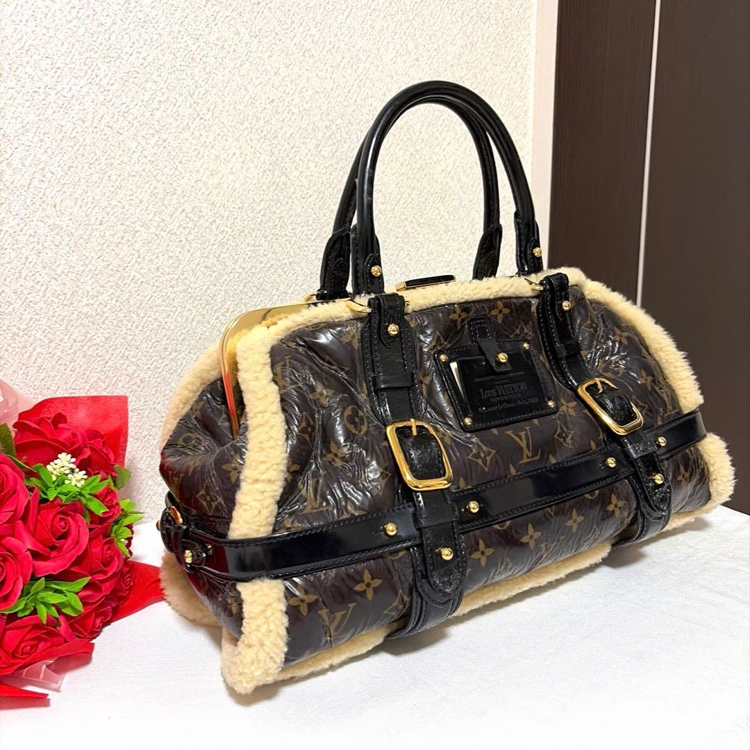 LOUIS VUITTON モノグラム シアリングストーム マロン ムートン