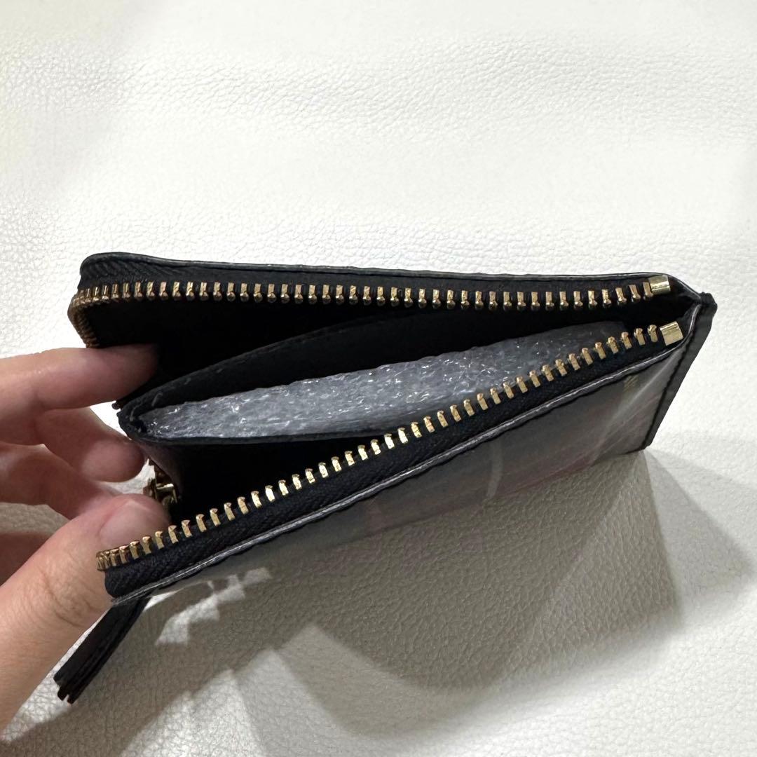 コムデギャルソン チェック柄 L字財布