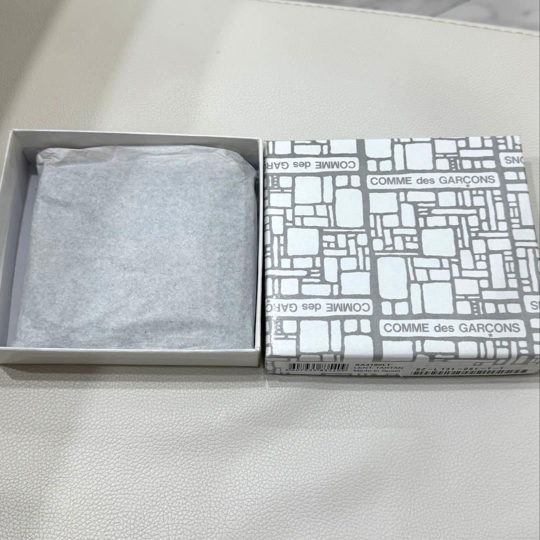 コムデギャルソン チェック柄 L字財布