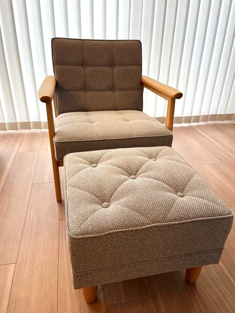 カリモク60 Kチェア（単品）　ミストグレー　1/2