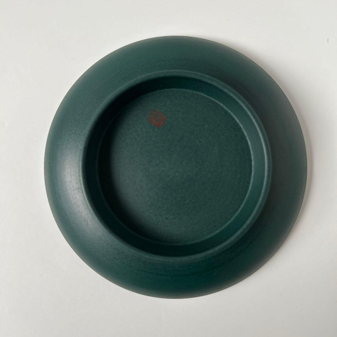 やのさちこさん　漆器高台平皿　ツバメ絵柄　未使用　1個