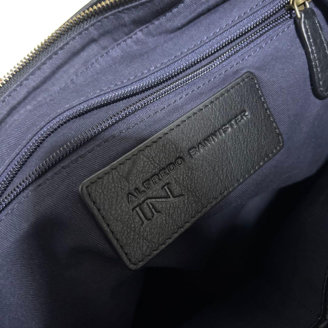 【美品】アルフレッドバニスター トートバッグ 黒 A4 ビジネスバッグ レザー