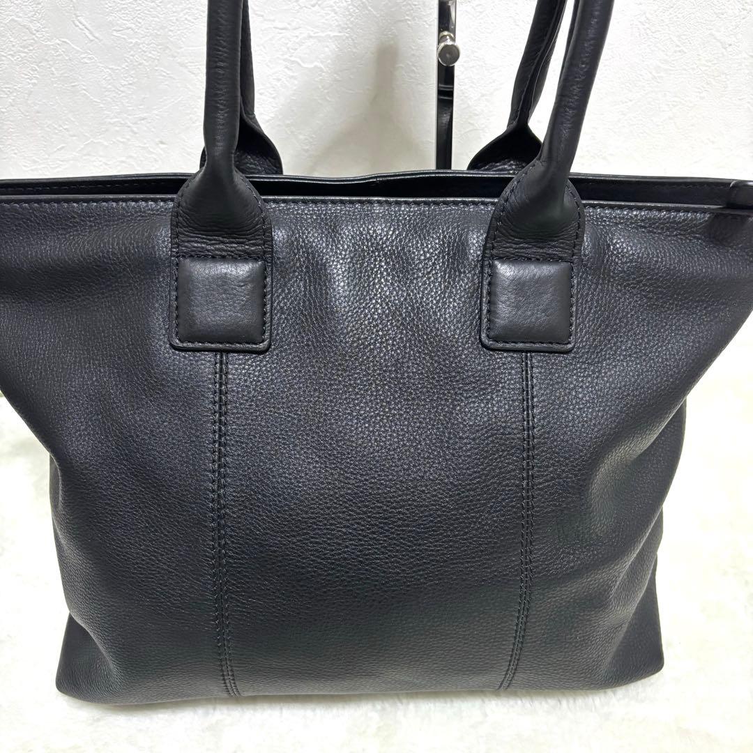 【美品】アルフレッドバニスター トートバッグ 黒 A4 ビジネスバッグ レザー