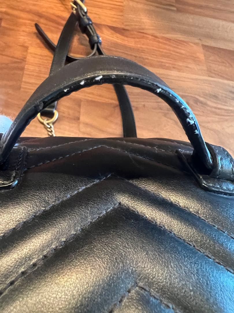 値下げ！GUCCI グッチ 黒GGマーモント ミニリュックサック バックパック