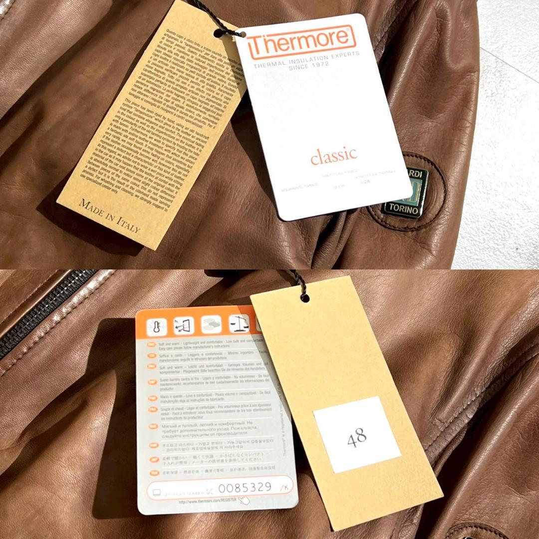 未使用 16万　NARDI　レザージャケット　羊革　ヴィンテージ加工　バイカー