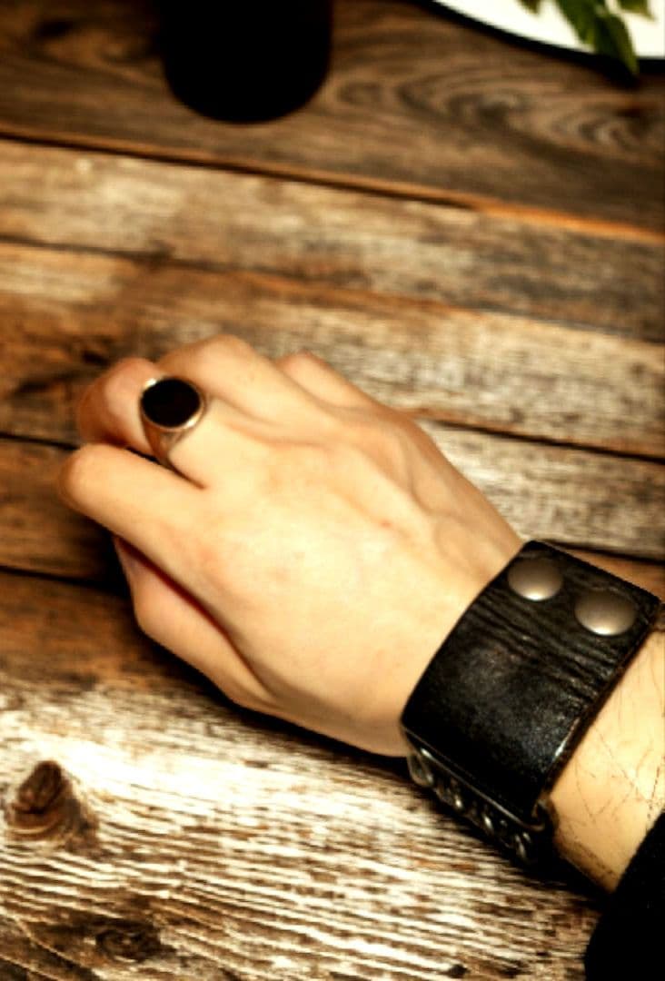 マルジェラ アーティザナル レザー ブレスレット ビンテージ