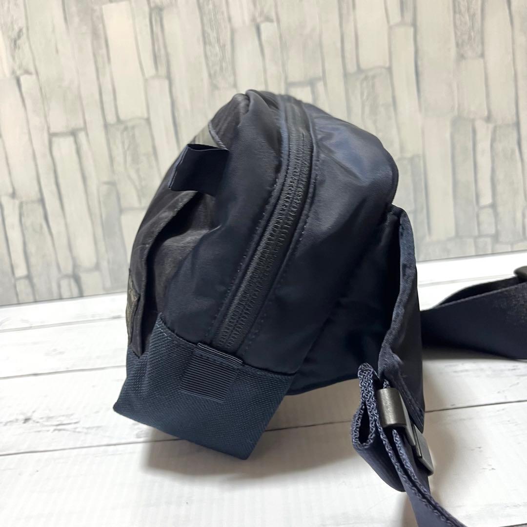 【極美】PORTER ボディバッグ ウエストバッグ ダークフォレスト ネイビー