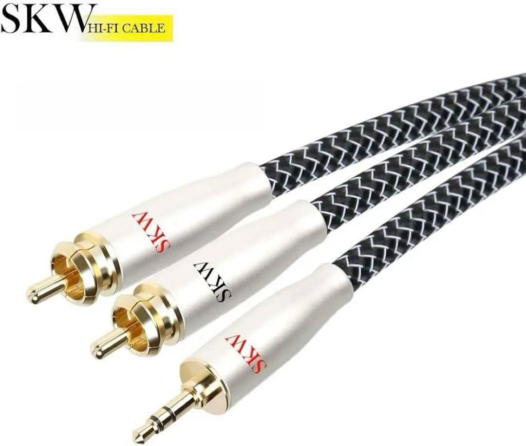 2RCA オーディオステレオケーブル ハイエンド WG3.5㎜ 1m