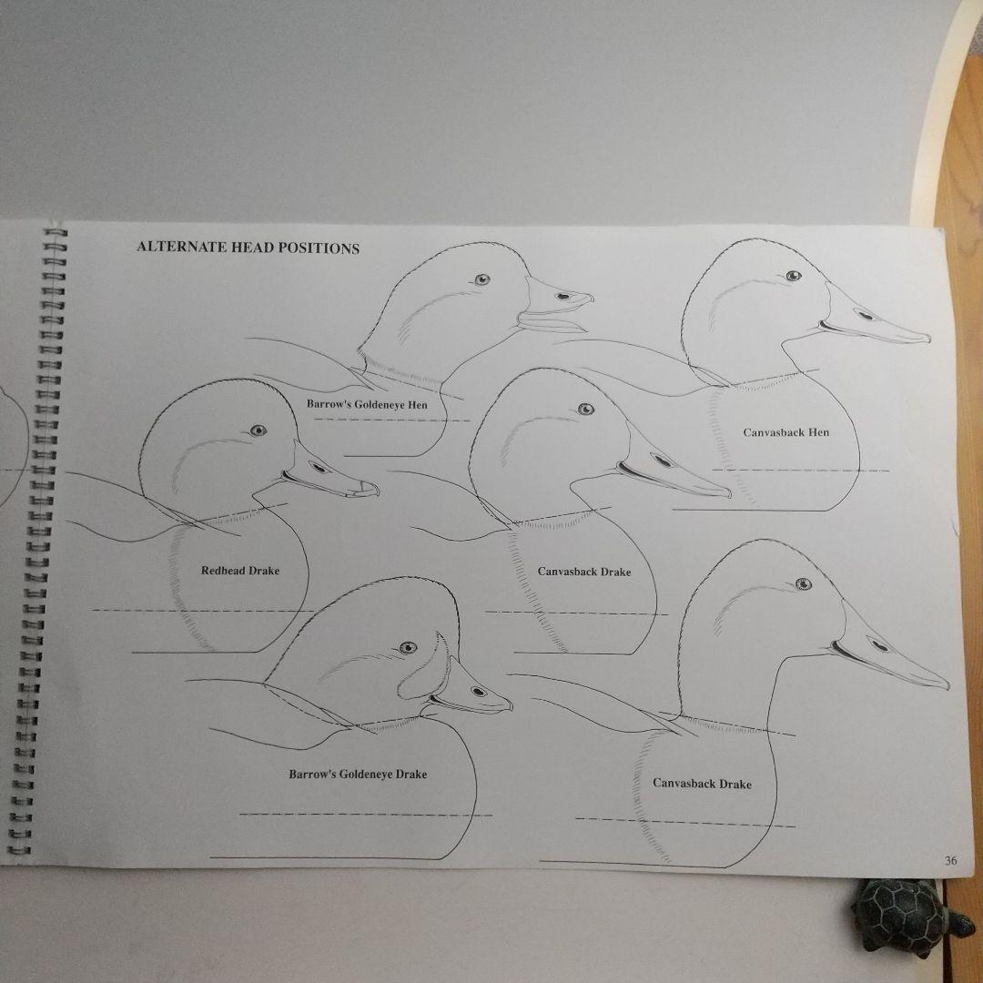 バードカービング教本２冊 パトリック ゴディンのカモとロニーダイのハヤブサ