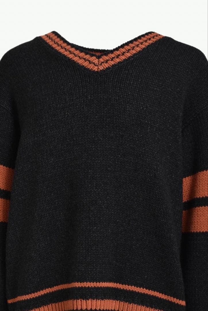 常田大希着用　JUN/NAKAYAMA LINE KNIT black