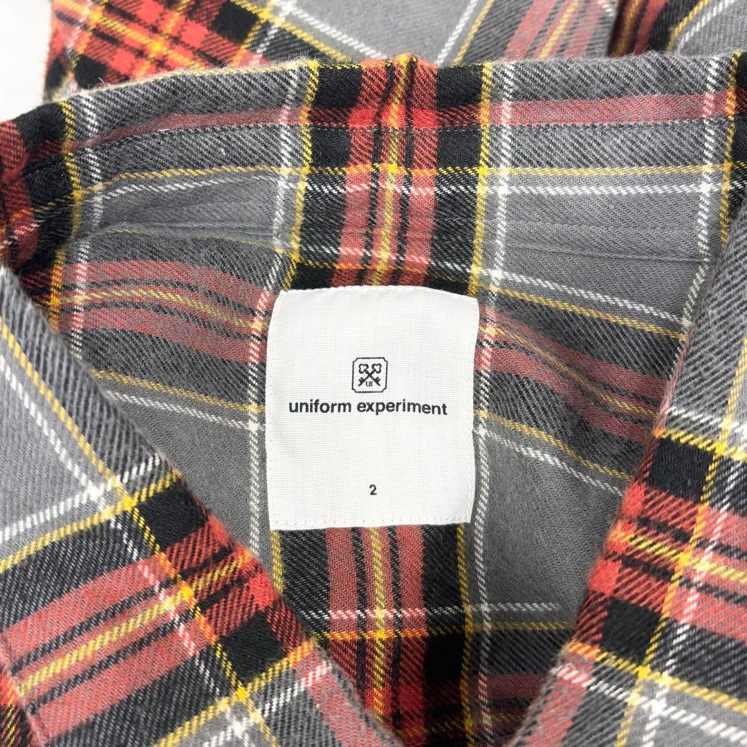 ユニフォームエクスペリメント FLANNEL BAGGY SHIRT 2