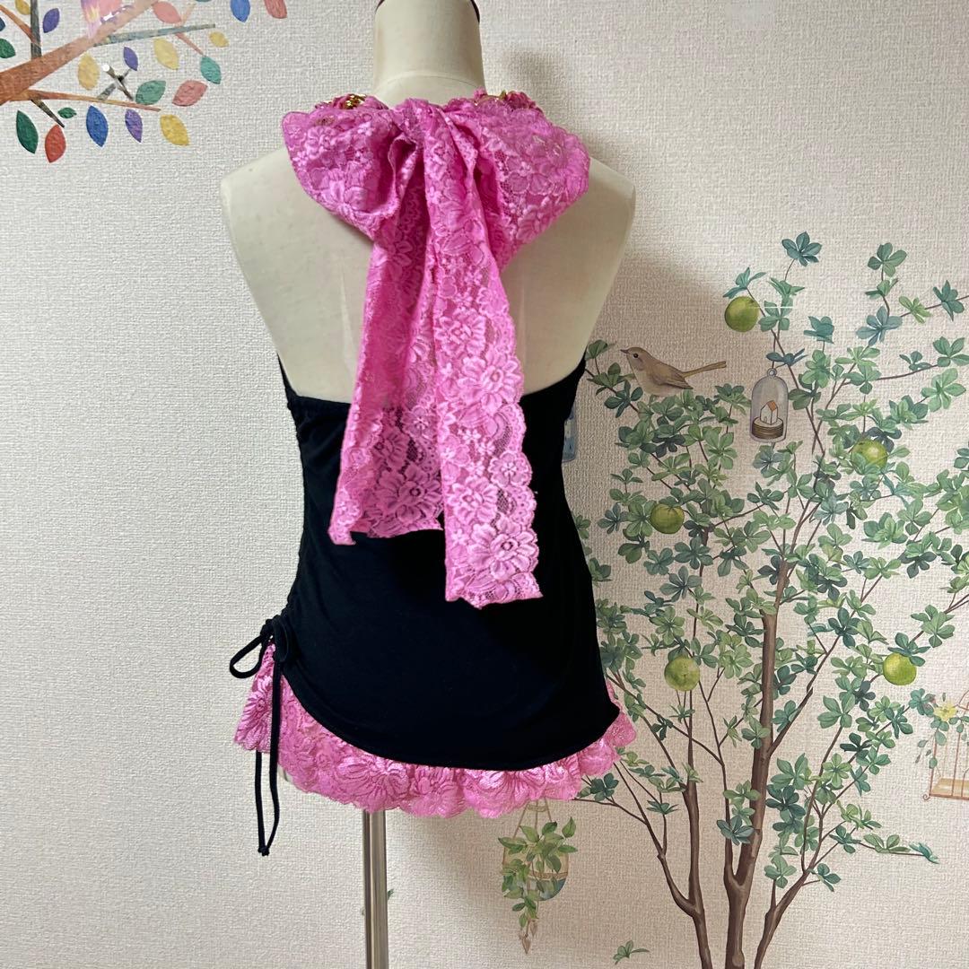 MARS レア　レースおりぼんチェーンキャミ