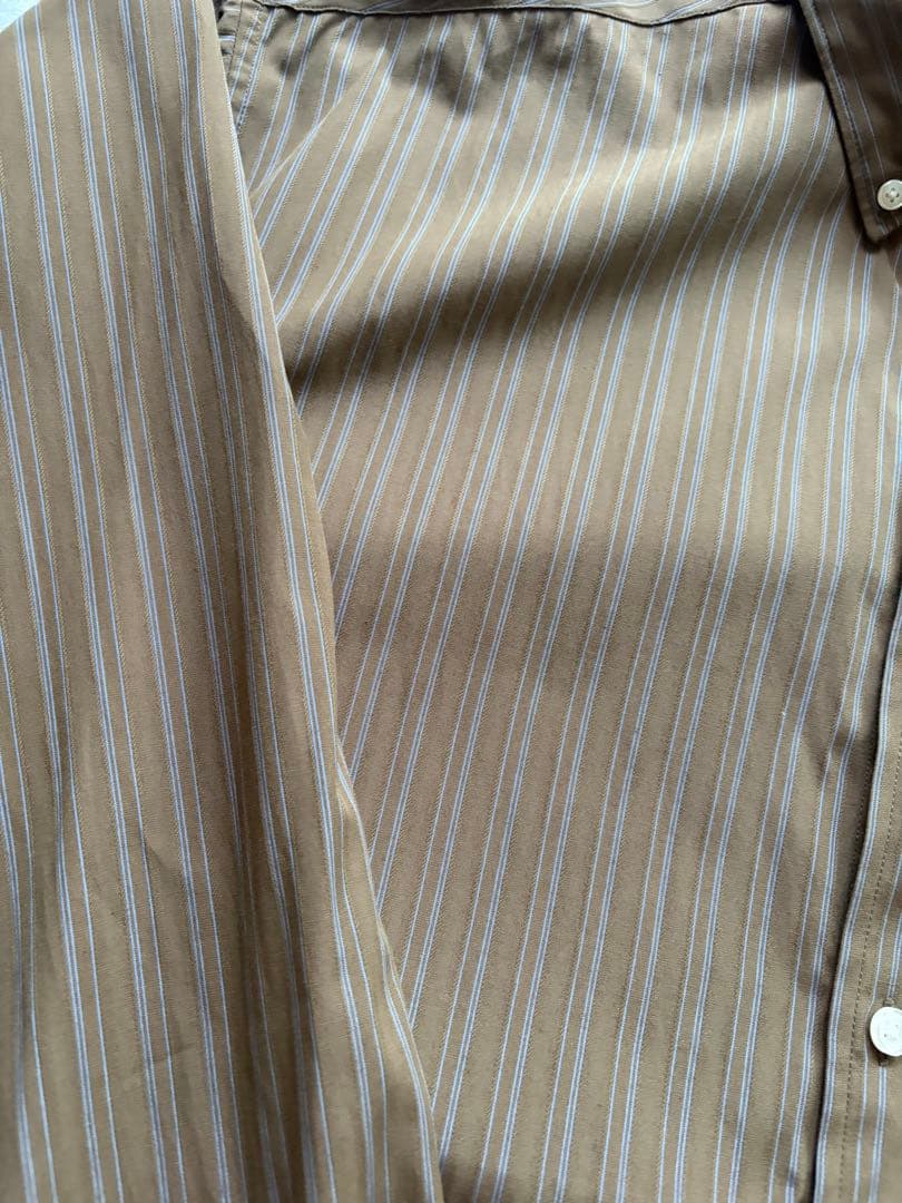 モ*ン様 25AW Supreme Pinstripe Shirt Brown