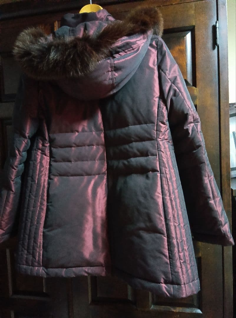 お値下げ致します！ダックスダウンコート渋いワインレッドの色合いです！