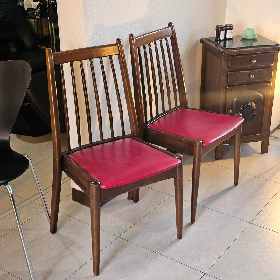 KOSUGA コスガ　レトロ　オールド　ウィンザーチェア　ビンテージ　2脚　nz