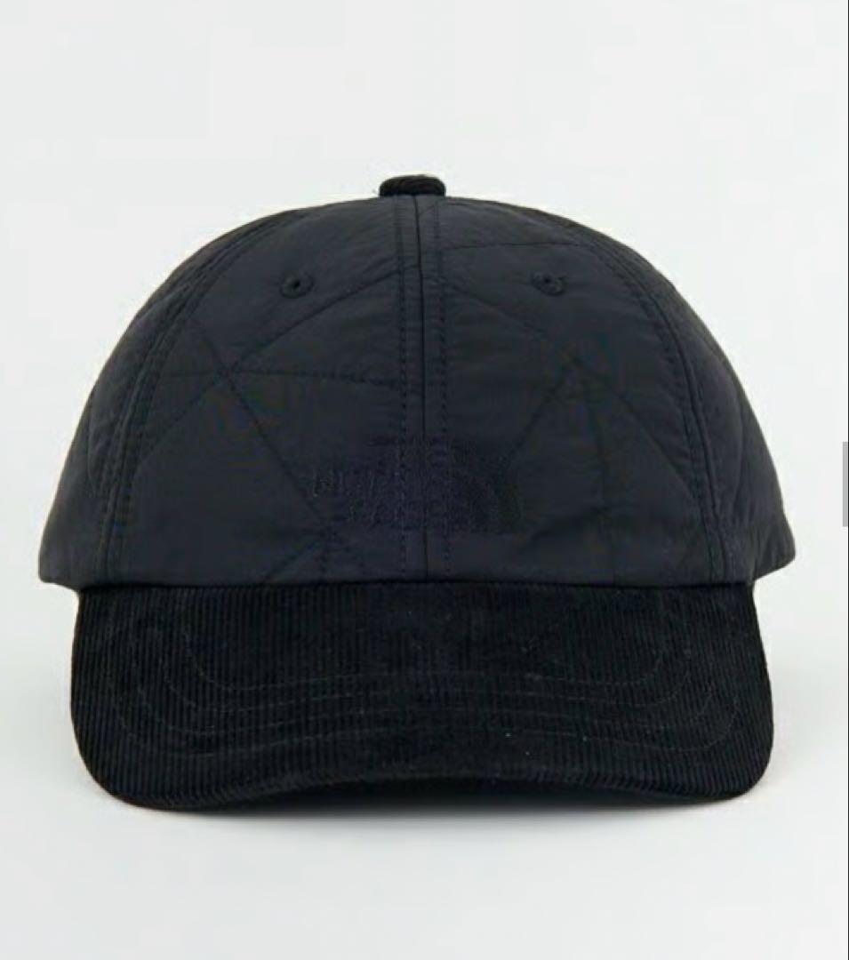 ノースフェイスパープルレーベルクイルトフィールドキャップ ブラック