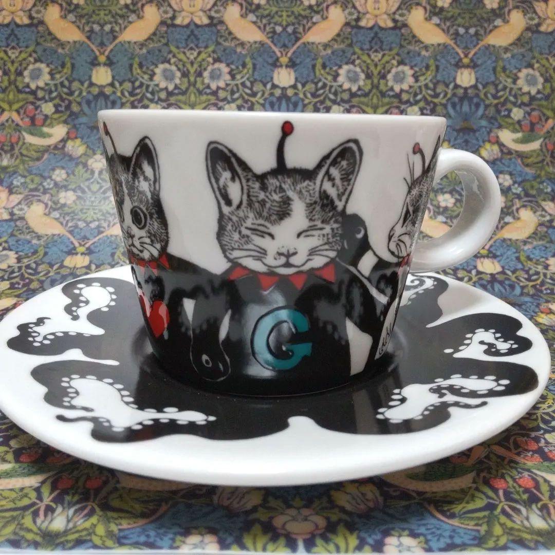 ヒグチユウコ　九谷焼　カップ＆ソーサー　ギュスターヴくん　ボリス雑貨店