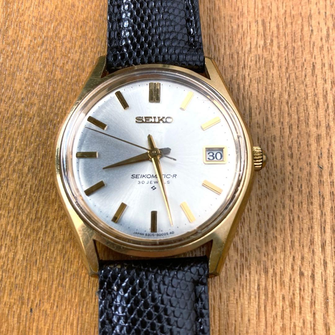 「セイコーマチック-R 」30石金色腕時計