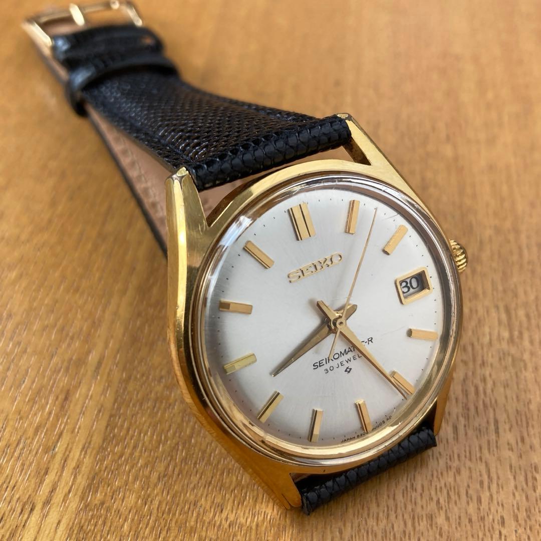 「セイコーマチック-R 」30石金色腕時計