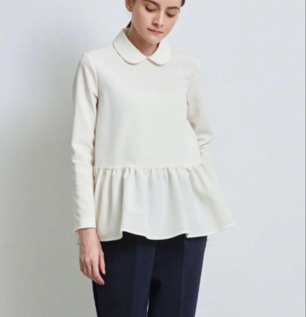 yoriラウンドカラードレスブラウス　38