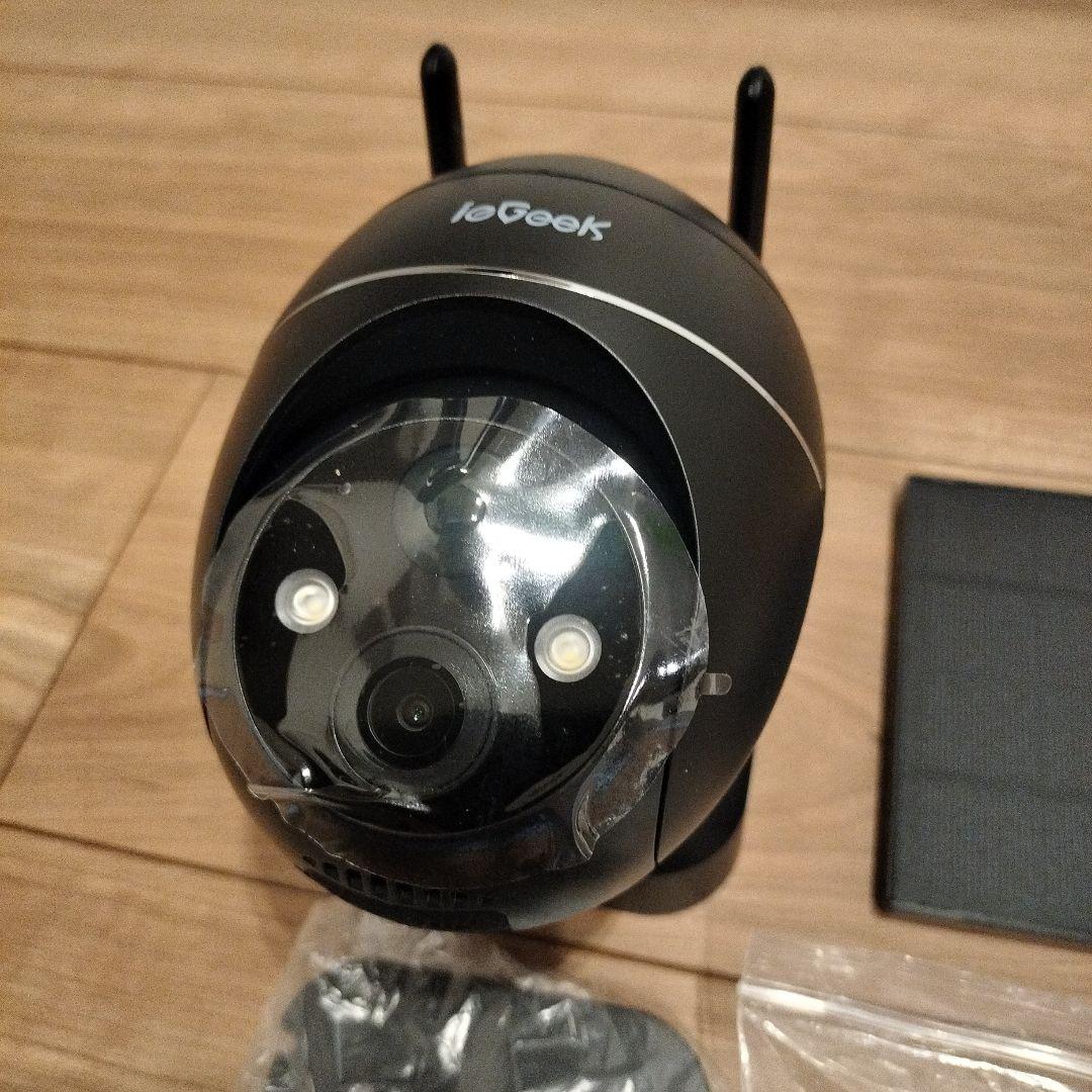 【新品未使用】防犯カメラieGeek 5MP PTZ ソーラーセキュリティカメラ