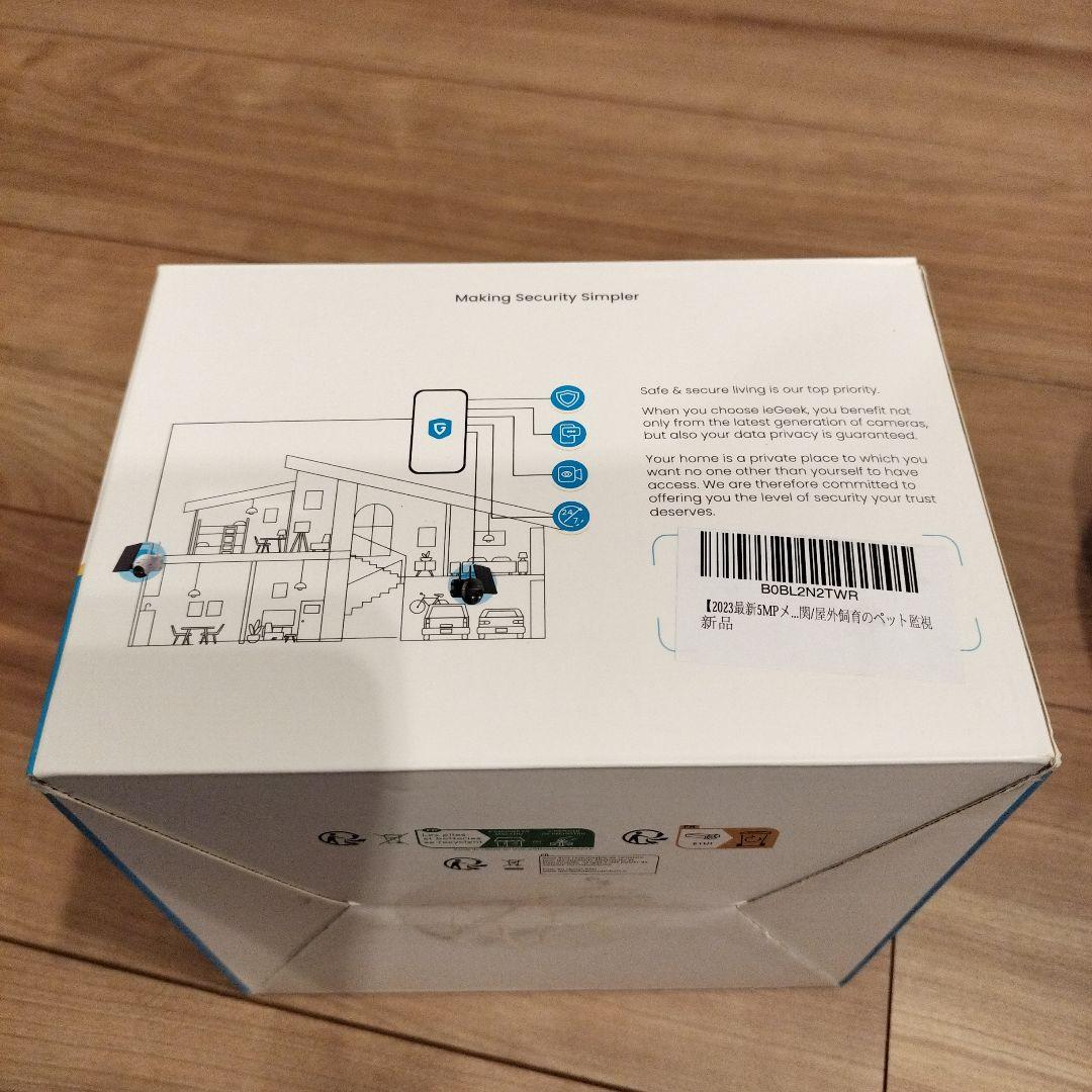 【新品未使用】防犯カメラieGeek 5MP PTZ ソーラーセキュリティカメラ