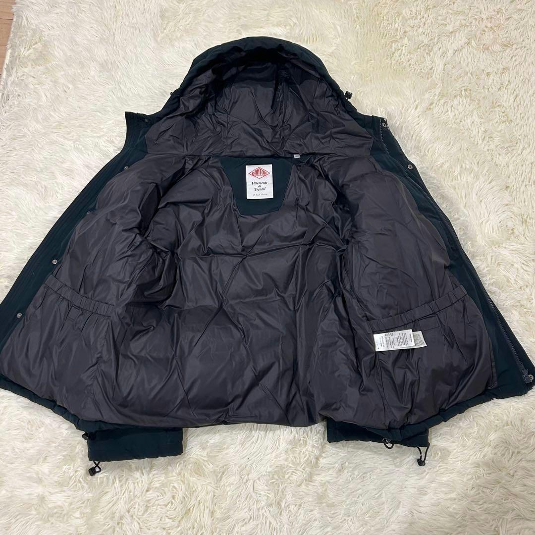 【極美品】DANTON ダントン フーデッド ダウン ジャケット 紺 S