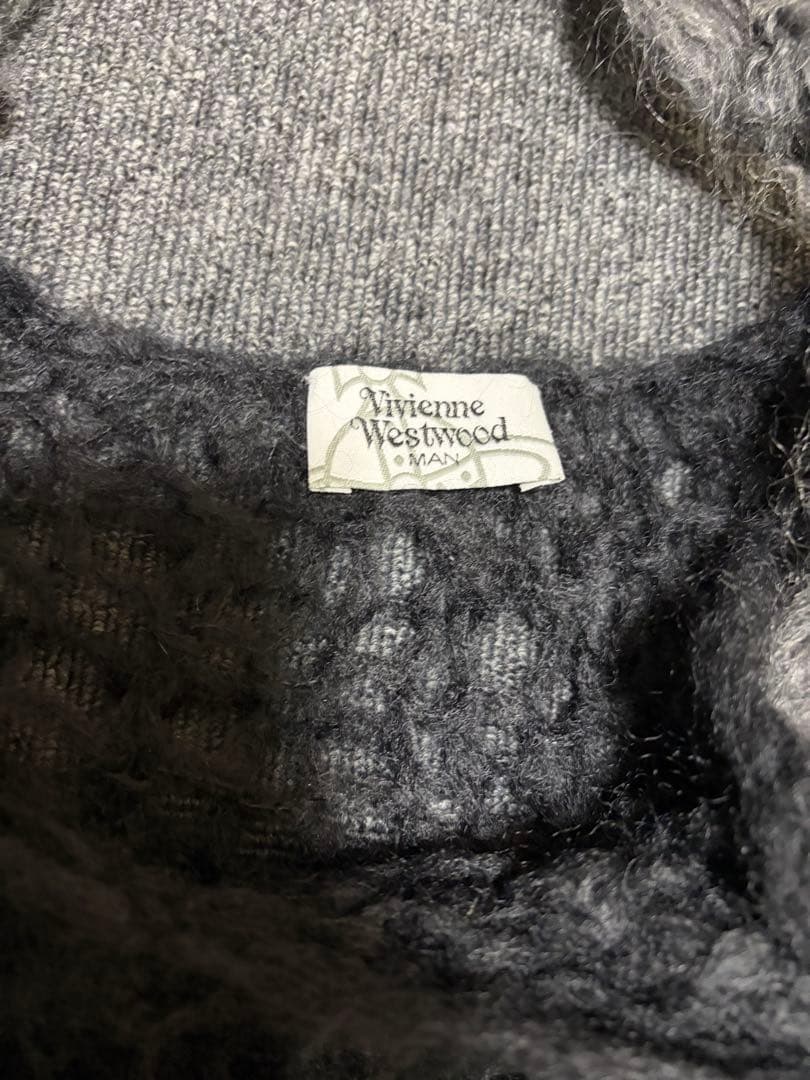 vivienne westwood MANマフラードッキングモヘアニット