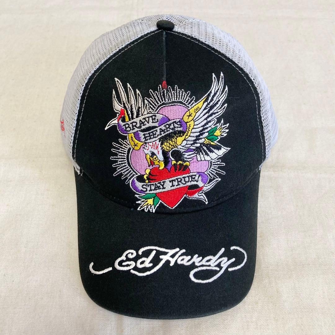 限定　Ed Hardy　キャップ　エドハーディー　ツイルメッシュ　帽子