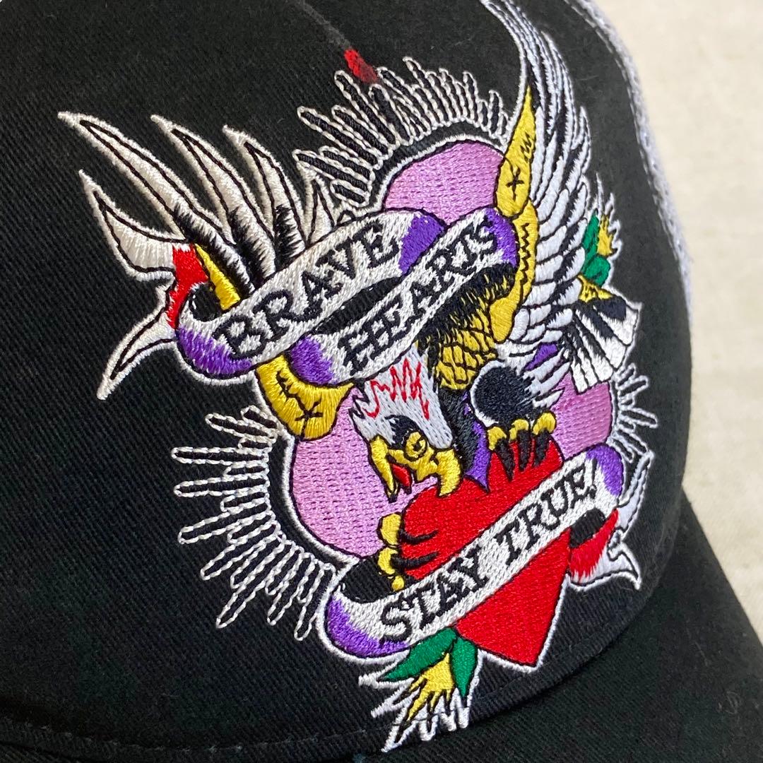 限定　Ed Hardy　キャップ　エドハーディー　ツイルメッシュ　帽子