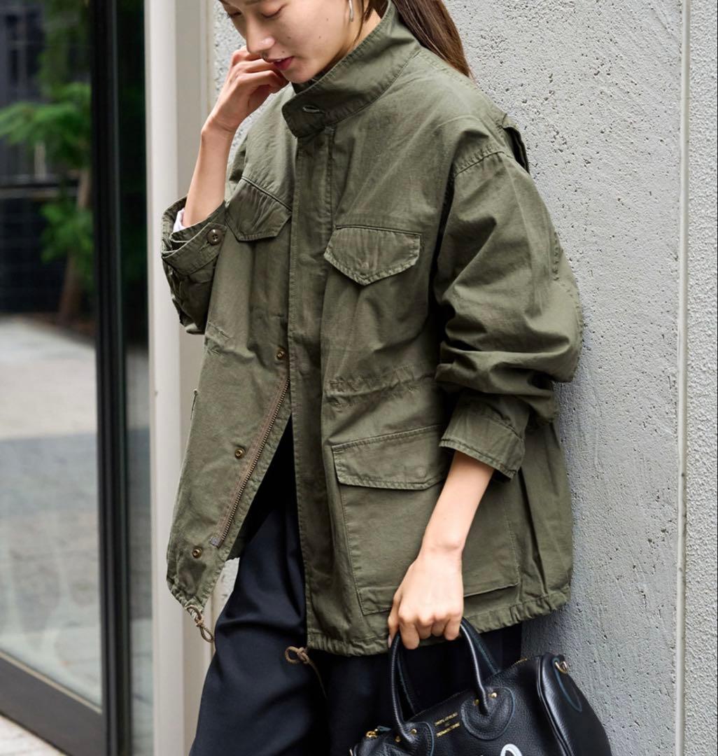 【美品】FRAMeWORK フレームワーク　リップストップミリタリーブルゾン