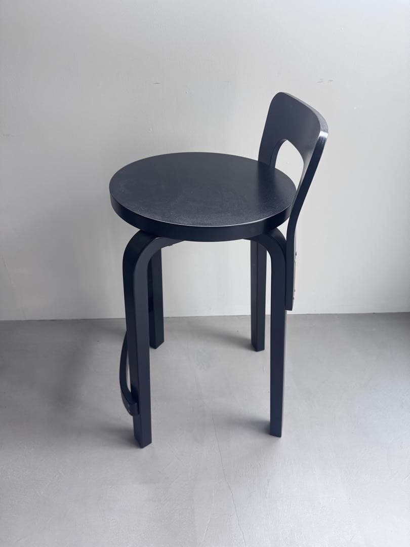 artekハイスツール K65 Carry Away ラッカーブラック②