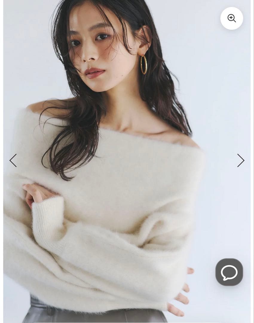 にゃんラクーンフォックスオフショルニットプルオーバー