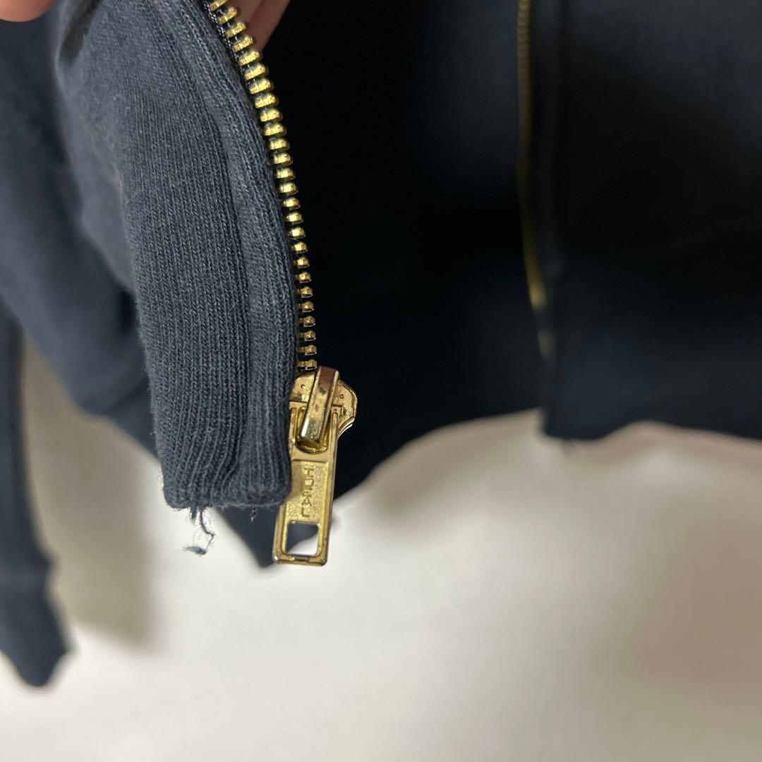 チャンピオン フルジップパーカー 復刻赤タグ アメリカ製 ブラック サイズL