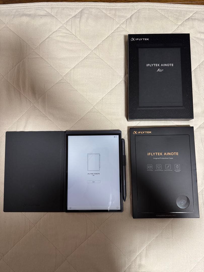 iFLYTEK AINOTE Air2 ブルーカバー&保護フィルム &ペン付属