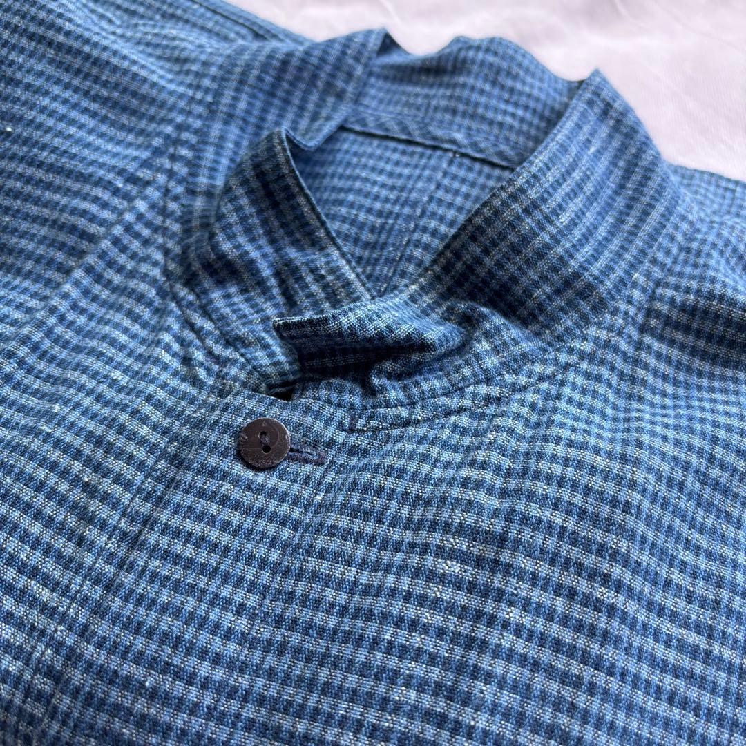 ババグーリ　藍染　チュニック　ネイビー　ヨーガンレール　羽織り