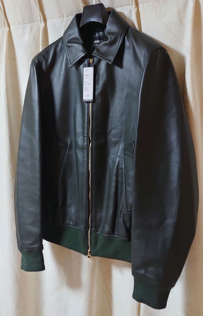 エンメティ オーダー品 LIDO A-2 48 L レザー ダークグリーン