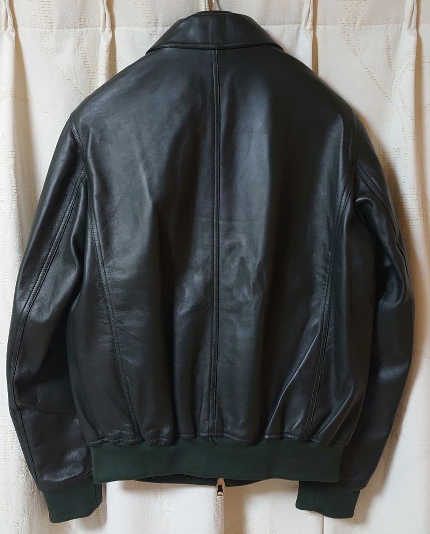 エンメティ オーダー品 LIDO A-2 48 L レザー ダークグリーン