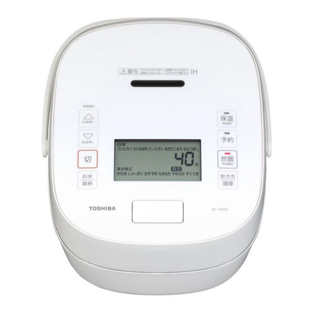 【美品】TOSHIBA 炊飯器 RC-10VSV(W)