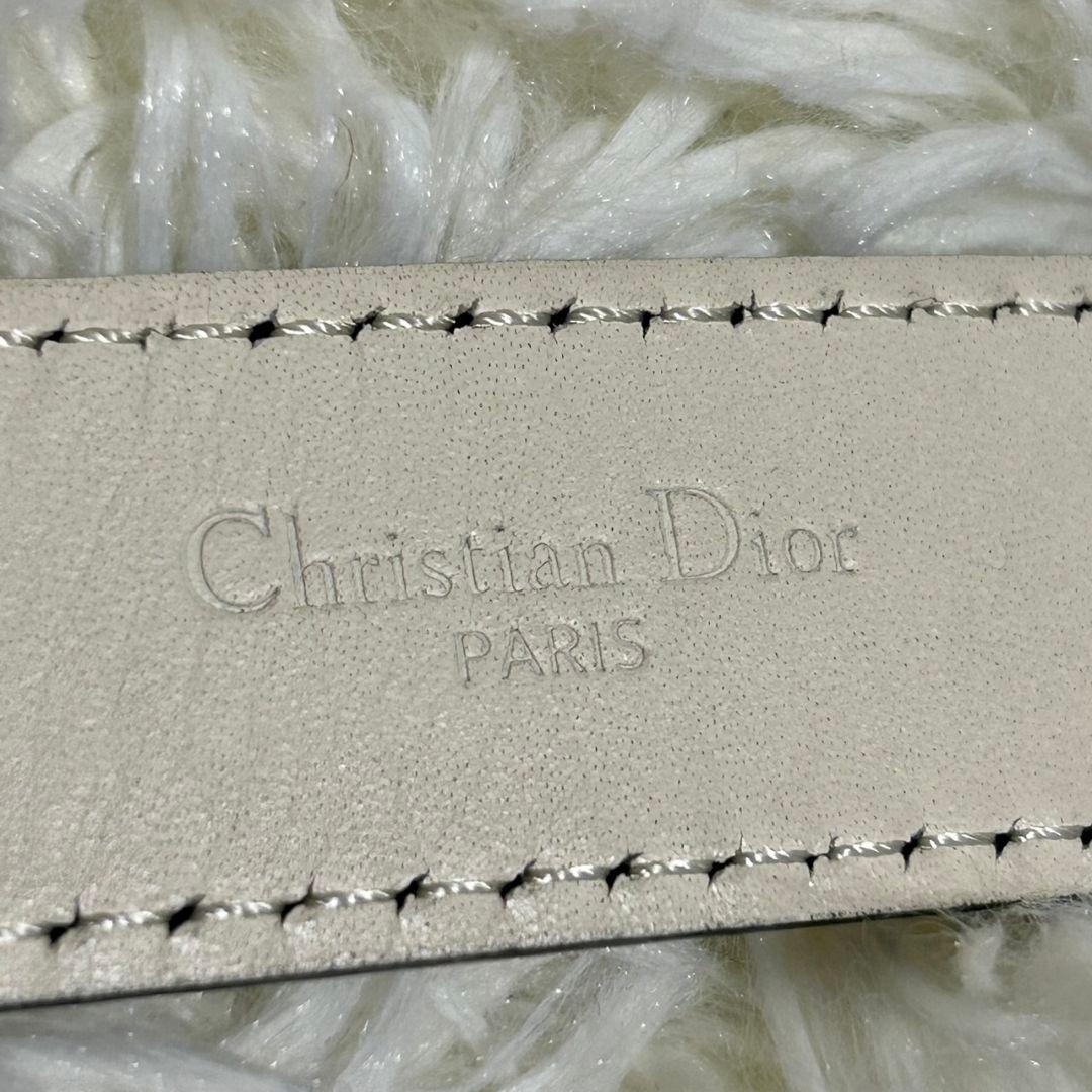 【極美品】現行品 Dior ディオール D-FENCE ベルト ロゴ シルバー