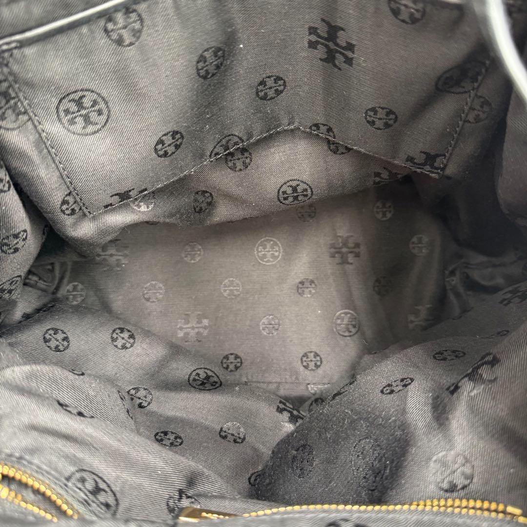 【良品】Tory Burch リュックサック バックパック レザー ブラック