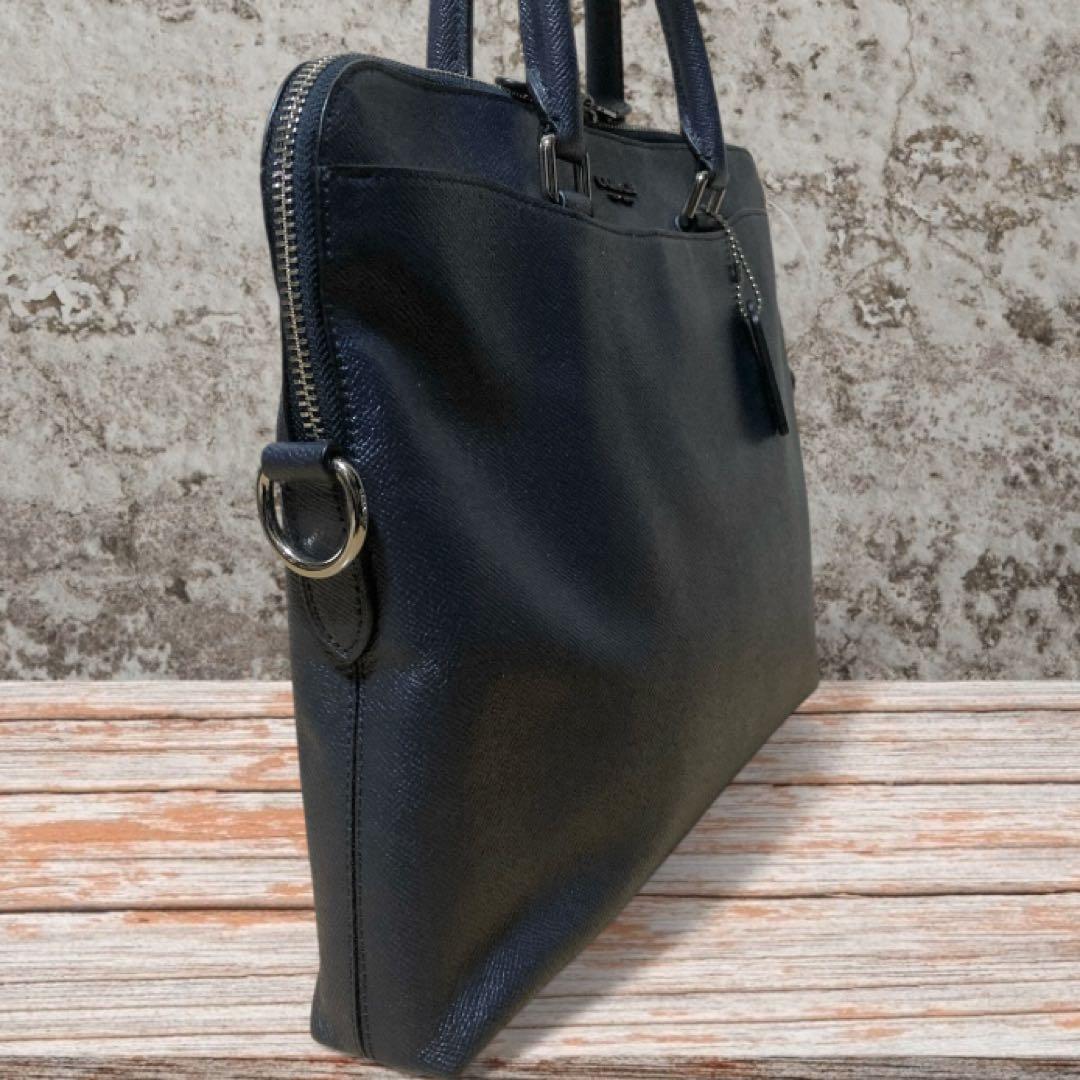 超美品 COACH ベケット ビジネスバッグ レザー ブリーフケース