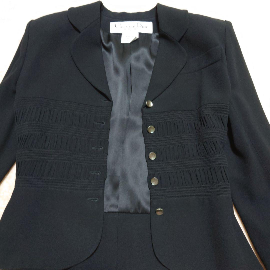 Christian Dior　美品　 黒スーツ　フランス製