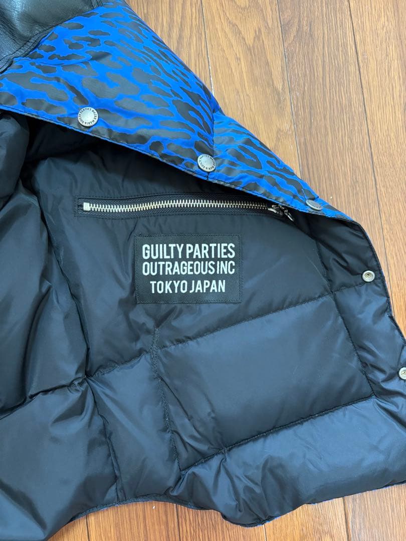 Guilty Parties 青黒ヒョウ柄ベスト