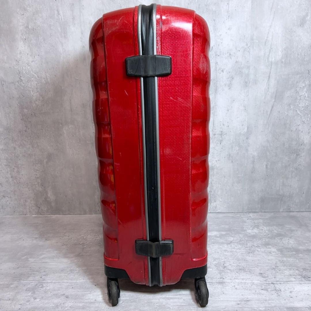 サムソナイト スーツケース　シェル　ファイヤーライト　4輪　赤　94L レッド