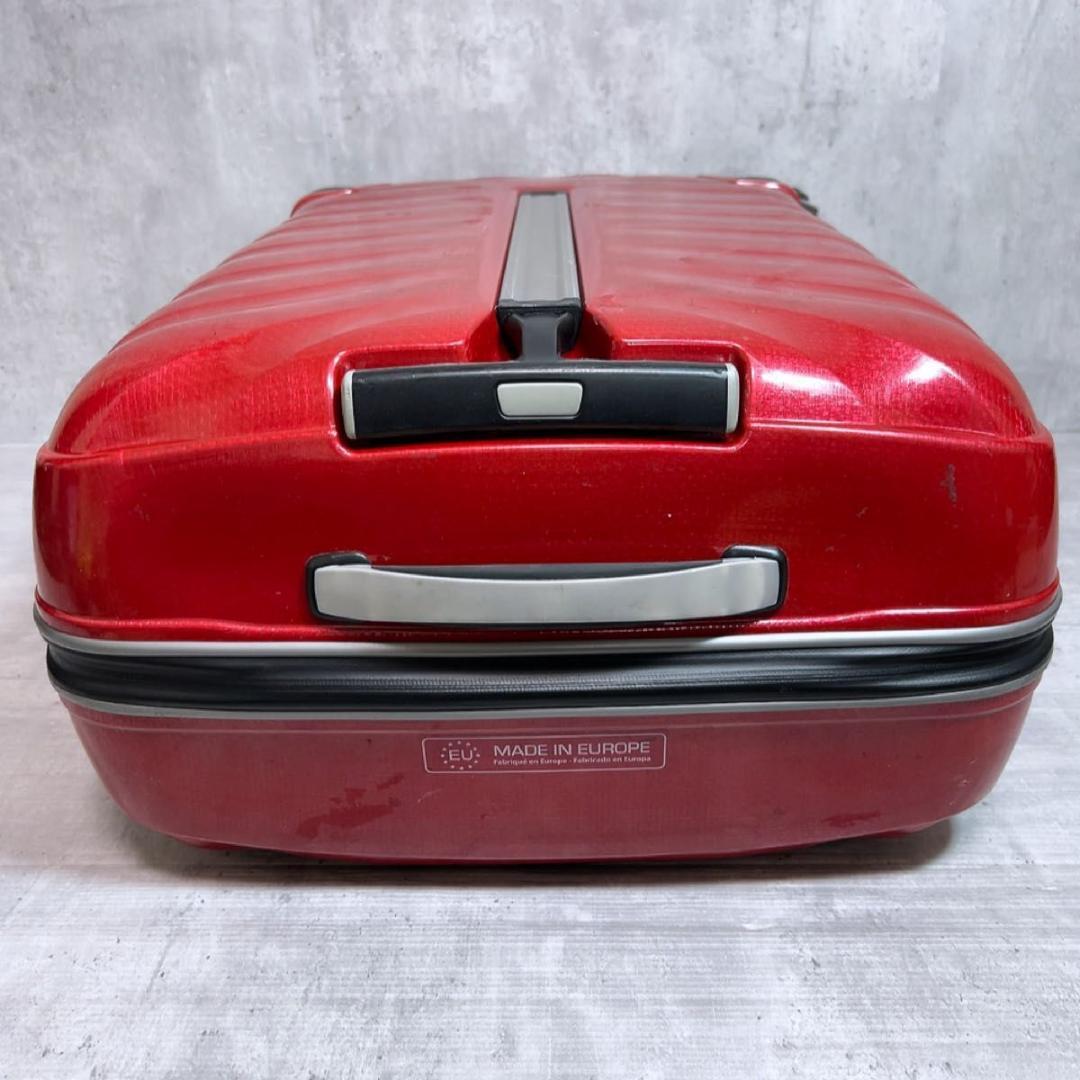 サムソナイト スーツケース　シェル　ファイヤーライト　4輪　赤　94L レッド