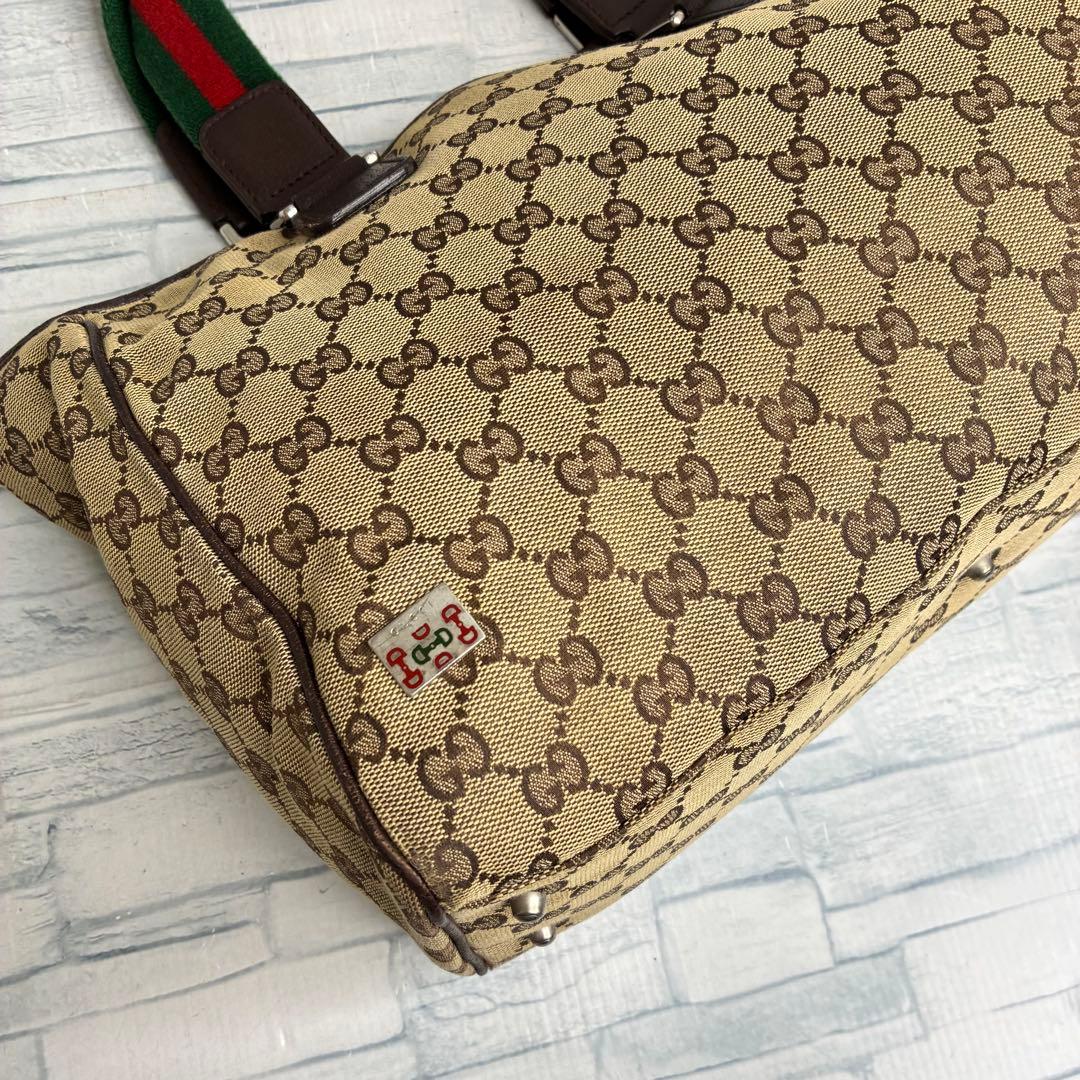 極美品　150 GUCCI グッチ　ハンドバッグ　トートバッグ　GG柄 kq4