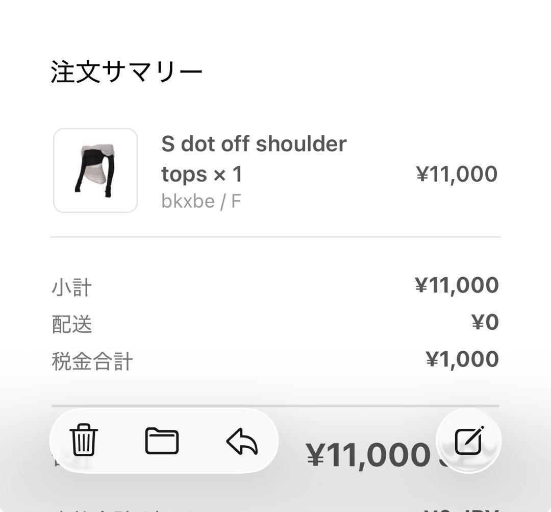 トップス THEREDTHREAD S dot off shoulder tops