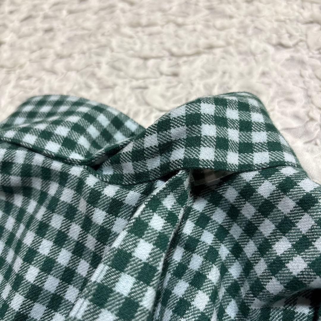 美品　SHE Tokyo カシミヤ混 ボリュームスリーブ ブラウス ボウタイ　F